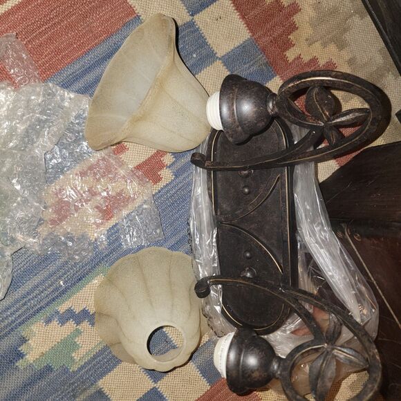 New Progress Lighting P2967-84 Le Jardin 2 Light Espresso Bath Vanity Light 2way - Picture 13 of 16